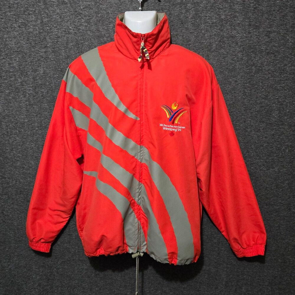 Vintage 1999 Winnipeg Pan Am Games Trimark Windbreaker Adult Medium 99 Splash